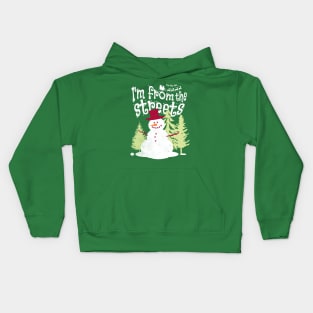 Christmas Snowman Costume a Sarcastic People Funny Kids Hoodie